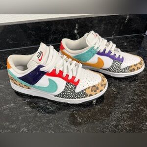 Nike dunk low safari mix 7.5w
